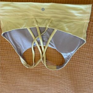 lululemon athletica Yellow and Gray Women's Top
